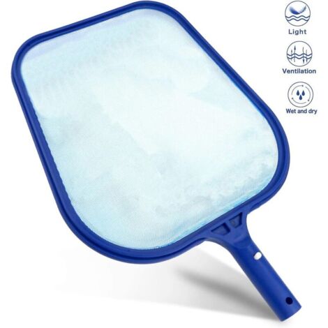 UlisemÉcumoire de piscine professionnel, épuisette de piscine / épuisette à feuilles - Maille fine - Cadre robuste - Accessoires de piscine (1/4)