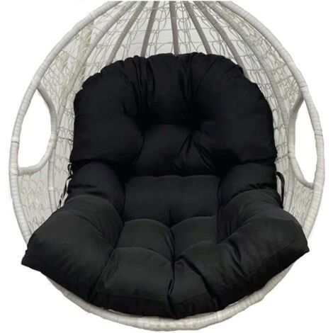 UlisemCoussin de panier suspendu noir 80120cm coussin de panier suspendu extérieur tissu imperméable jardin (1/4)