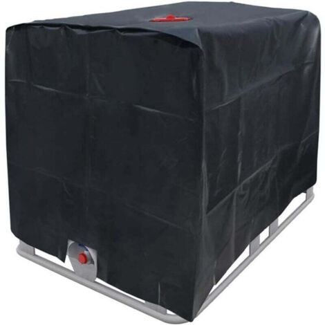 UlisemHousse de protection pour réservoir d'eau IBC 1000 l (noir) (1/4)