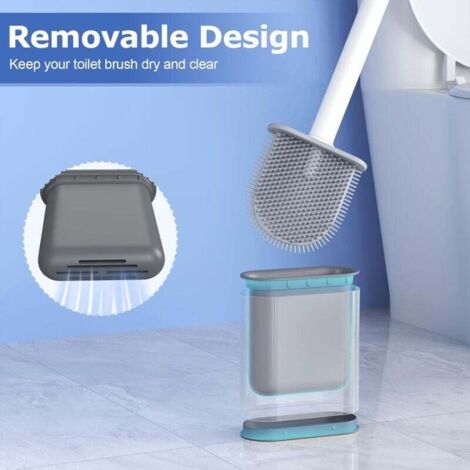 UlisemBrosse WC Silicone, Brosse Toilettes WC Suspendu en Silicone ...