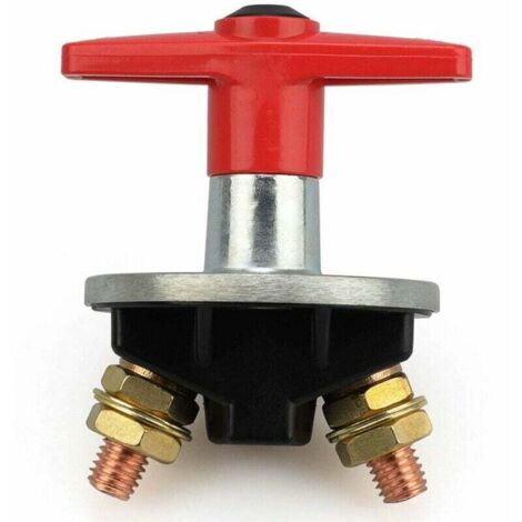 UlisemPoulie pour moteur thermique,Interrupteur Coupure Isolateur Batterie Coupe Circuit,12V-60V 300A Batterie à clé Fixe Universelle de Voiture Déconnecter l'isolateur de Puissance Automobile Urge (1/4)