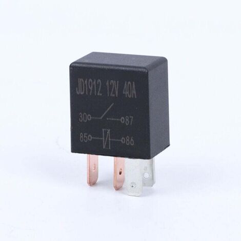Ulisem5 Pièces Relais 12V 40A 5 Broches, SPDT Multi-Purpose Relay Heavy Duty Relais Standard 5 Pin 12VDC, Relais Voiture (1/4)