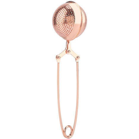 UlisemFiltre à thé en maille pour infuseur à thé, filtre à théière en forme de boule réutilisable en acier inoxydable portable avec poignée (5 cm) (1/4)