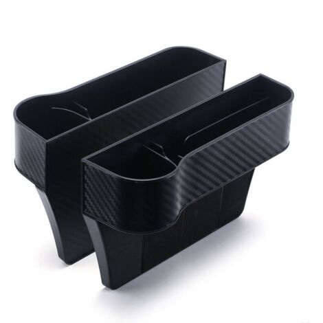 UlisemLot de 2 organiseurs de rangement pour siège auto, avec trou pour câble USB, accessoires de rangement pour voiture (1/4)