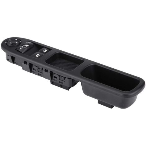 Bouton de lève-vitre, interrupteur de vitre électrique haute performance noir 6554.QC, solide et durable, réparable et remplaçable, compatible avec Peugeot 207 CC