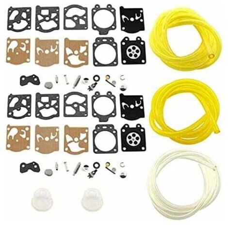 Ulisem Ensemble de 2x Membranes de Carburateur et 3x Tuyaux de Différentes Tailles, Remplace les Numéros McCulloch 247260, Pour Assurer un Fonctionnement Optimal. (1/4)