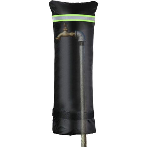Couverture de robinet extérieur d'hiver - Couverture de robinet extérieur universelle pour la protection contre le gel hivernal avec bande de sécurité réfléchissante, couverture d'hiver (1/4)