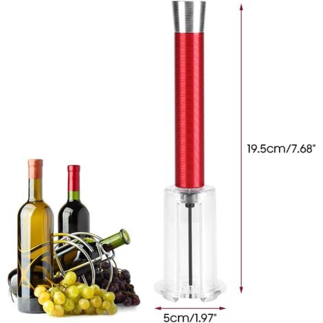 Tire-Bouchon à Pompe à Air – Ouvre Bouteille De Vin En Quelques Secondes – Portable, Facile à Utiliser – Pour Maison, Fêtes