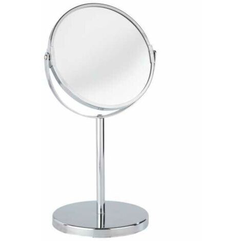 Ulisem Miroir grossissant x3 Assisi, miroir grossissant sur pied, Ø 16 cm, Acier, 18,5x34,5x15 cm, Chromé (1/5)
