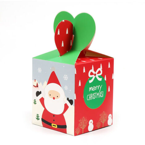BOITE CADEAU 24 Boîtes décoratives de Noël en forme de Père Vert, Boîtes de fête pour les fêtes de fin d'année (1/4)