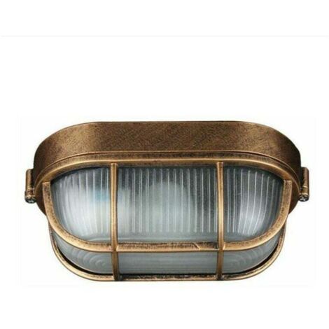 Ulisem Applique D'extérieur, Lampe Ovale En Aluminium Moulé Sous Pression Applique, Murale Marine Nautique Lumière Vintage Industrielle, Lampe De Bateau, Décoration Mur Patio Couloir Lampes (1/5)