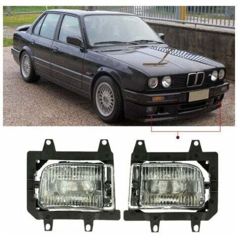 Ulisem Abat-Jour Antibrouillard, Une Paire De Gauche Et De Droite, Pour Bmw Serie 3 E30, 85-93, Couleur Transparente (1/4)
