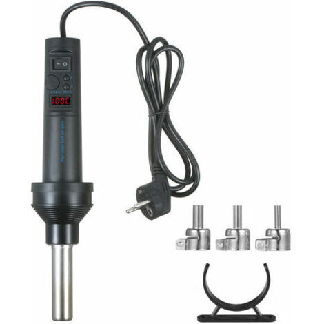 Ulisem 420W Mini Pistolet à Air Chaud Pistolet Thermique, écran Numérique, Température Et Débit D'Air Réglables Pour Le Bricolage, Le Thermorétractage, Le Séchage, Le Décapage De Peinture Etc (1/5)