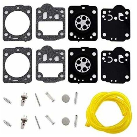 Ulisem Ensemble de 2 membranes de carburateur avec tuyau pour tronçonneuses Husqvarna 235, 236, 240, remplaçant Zama RB-149, C1T-EL41A, C1T-W33, C1T-W33A, C1T-W33B et C1T-W33C.