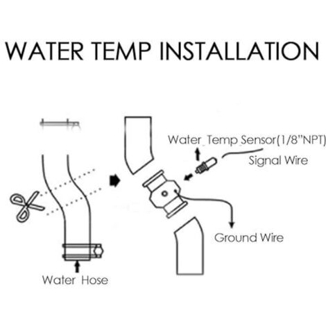 Adaptateur De Sonde De Température D'eau Pour Voiture - Compatible Avec La Plupart Des Modèles | Installation Facile Sur Le Tuyau De Refroidissement