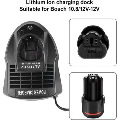 Furadeira Elétrica Para Carregador De Bateria Al1115cv Quente Para Bosch 10.8v 12v Bat411 Bat412a Bateria Li Ion I.988500128 Furadeira Elétrica Para Carregador De Bateria Al1115cv Quente Para Bosch 10.8v 12v Bat411 Bat412a Bateria Li Ion I.988500128