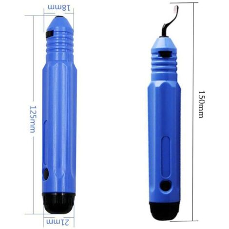 Ebavureur Outil D'ébavurage rouge,Burr Remover avec 10 Lames,360 Ebavureur Outil D'ébavurage rouge,Burr Remover avec 10 Lames,360
