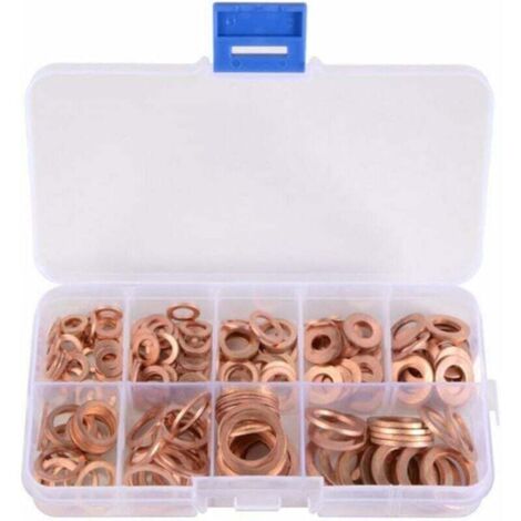 240 Pièces Rondelles Plates Avec Lèvre Caoutchouc M5 à M24 – Joints Étanchéité Hydraulique Pour Vis, Pipelines, Turbos & Moteurs