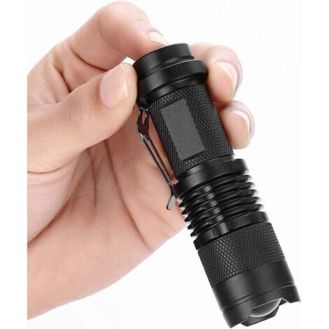 Trayknick UV Ultra Violet LED Lampe de Poche Zoomable 3 Modes Torche Lumière Noire Lampe de Lumière