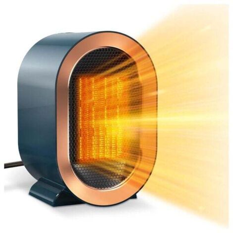 Bleu Chauffage Soufflant 1200W, Chauffage électrique avec 2 modes, Portable PTC en céramique 3S chauffage rapide Silencieux (1/4)