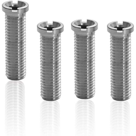 Vis pour panier d'évier, lot de 4, pour bondes d'évier de cuisine, 45 mm, acier inoxydable, pour bouchons de vidange (1/4)