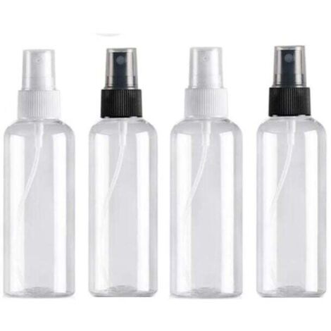 4PCS Flacon Vaporisateur - 100ml - Bouteille de Voyage Vide - Plastique Réutilisables - Transparent - Atomiseur De Poche - Bouteilles de Pulvérisation - Spray Sous-Bouteilles de Cosmétiques (1/4)
