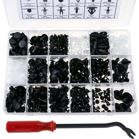 Lot De 20 Clips De Fixation Noirs Pour Honda - Plastique Rivet Push-type 10x17x20mm