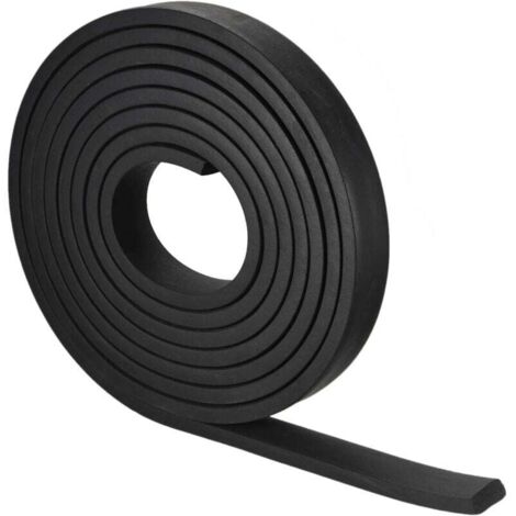 Bande Étanchéité Solide Rectangle Caoutchouc 30mm Large 10mm Épais Noir - 4m (1/4)