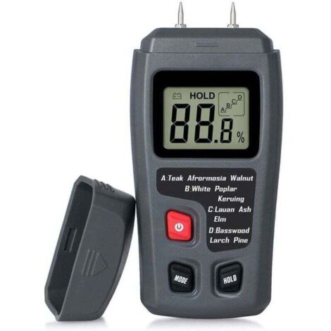 Testeur d'humidité du bois portable - LCD - Pour détecteur d'humidité du bois - Pour la mesure de l'humidité du papier de bois de chauffage