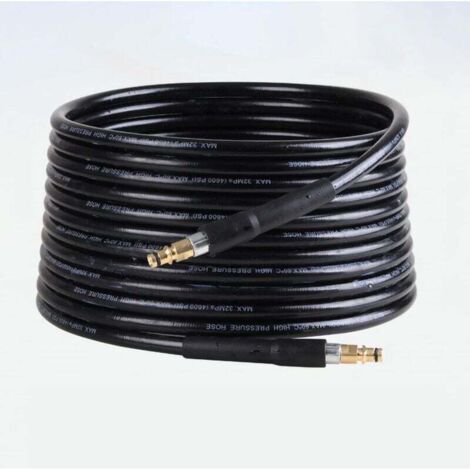 Tuyau de nettoyeur haute pression à extrémité rapide 20 m pour nettoyeur haute pression K2 K3 K4, tuyau de nettoyage de tuyaux, accessoires pour nettoyeur haute pression Karcher, tuyau d'arrosage (1/4)