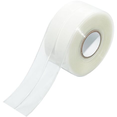 Ruban adhésif étanche transparent, ruban adhésif de 3,2 m x 3,8 cm, auto-adhésif et étanche, ruban adhésif transparent pour cuisine et murs, ruban d'étanchéité pour salle de bain, adapté pour toilette