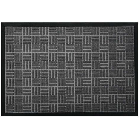 1 Tapis de Cuisine Moderne Coureur Bordé Absorbant Antidérapant Lavable Gris - 45x75 cm (1/4)