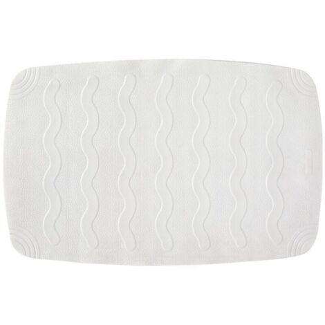 Tapis pour Baignoire, avec ventouses, DE Caoutchouc, Blanc, 45 x 75 cm (1/4)