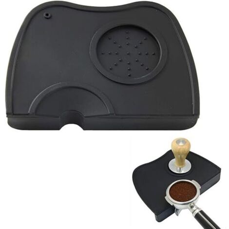 Tamping Mat, Tapis de Tassage Espresso, Tampon Presse Poudre Café, Tapis de Tampon de Café, Café Tamper Tapis, Espresso Tamping Corner Coffee Tamper Holder Pad pour Barista Tool Accueil Cuisine Café (1/4)