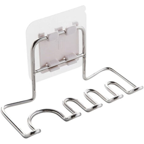 Support de rangement mural pour brosse à dents en acier inoxydable, support de rangement suspendu pour salle de bain (1/4)