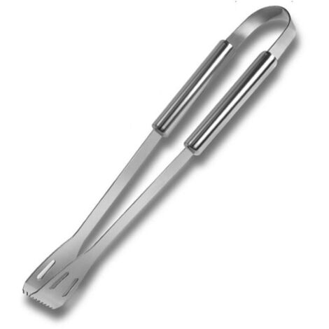(35 cm) pinces à barbecue en acier inoxydable de cuisson pinces à nourriture pour viande outils de barbecue réutilisables chauffés accessoires de barbecue pincesv (1/4)