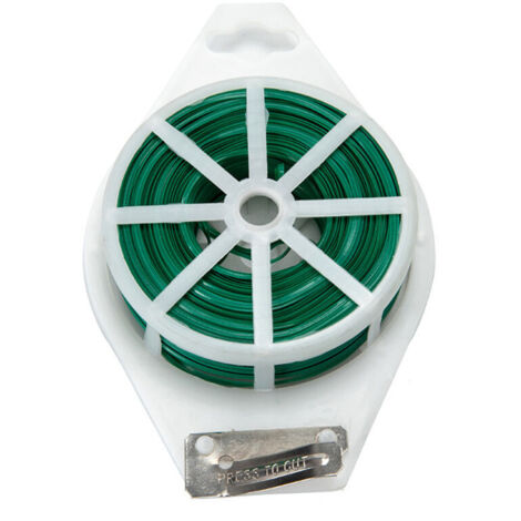 Attaches pour Plantes Grimpantes 100m- Vert Fil de Greffe de Plantes en Métal Polyvalent (1/4)