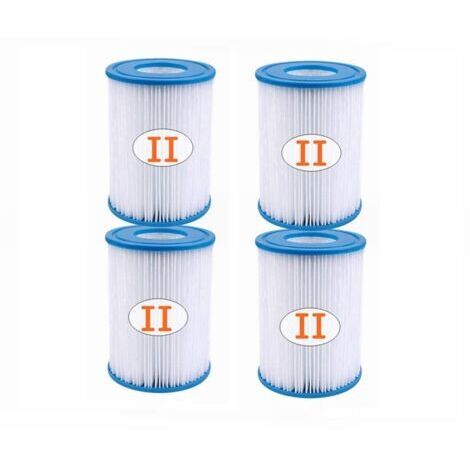 Lot de 4 cartouches filtrantes pour piscine de type II - Pour filtre de type II - Pour 58094 (1/4)