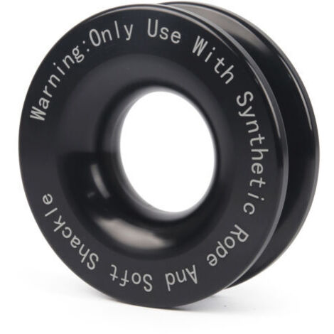 Anneaux de remorquage pour treuil, résistance à la rupture de 41 000 lb, poulie de retenue de corde, roue de remorquage pour VTT, UTV, SUV, camion et véhicule tout-terrain (1/5)