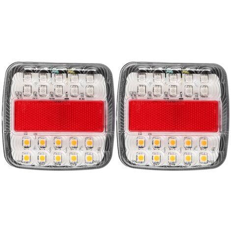Feux de camion, feux de remorque haute luminosité 20 perles étanches et antichoc, adaptés aux camions lourds (1/5)