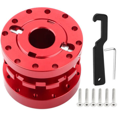 Kit d'adaptateurs d'entretoises d'extension de moyeu de volant de voiture de course réglables de 40 mm à 70 mm (rouge) (1/5)
