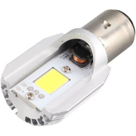 BA20D Ampoule LED Phare de moto Blub Haut/Bas Faisceau Lumière COB Scooter Tête Lampe 6500K