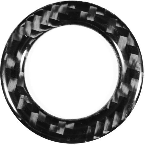 Cache-bouton de démarrage moteur, autocollant d'arrêt, véritable fibre de carbone inoffensive, pour remplacement sur Infiniti Q50/Q60/QX60 (1/5)