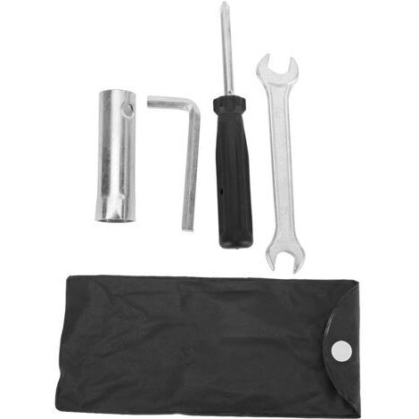 Kit d'outils de réparation universel comprenant tournevis, clé à douille et outil pour moto (1/5)