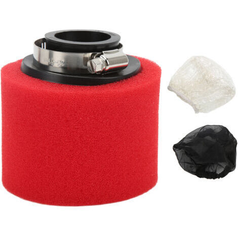 Éponge Filtre à Air 35mm/1.38 pouces Nettoyante Antipoussière pour Moto ATV 50cc‑200cc Rouge Haute Filtration, Lavable, Améliore le Débit d'Air, Montage Universel (1/5)