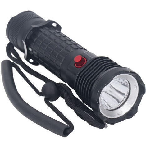 Lampe torche de plongée LED blanche étanche IPX8, submersible professionnelle pour les situations d'urgence en eaux profondes.