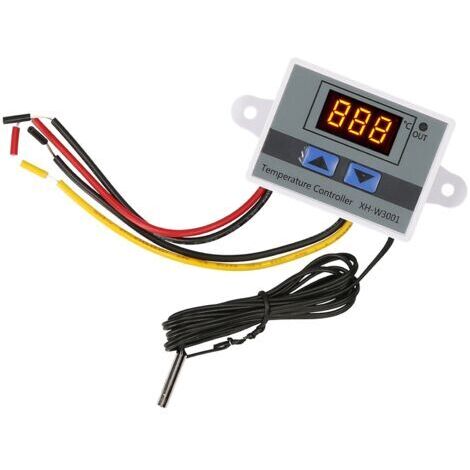 Régulateur de température électronique, module thermostatique à affichage LED, interrupteur de contrôle de température avec sonde NTC étanche -50 110 °C pour réfrigérateur 110 220 V 150 (1/5)
