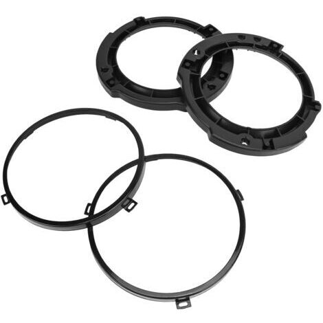 Ensemble de bagues de fixation rondes de 7 pouces pour phares, avec anneau de rechange en métal noir pour Jeep Wrangler JK 2007 à 2017 (1/5)