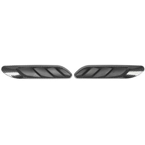 1 paire de garniture d'aération de sortie d'air latérale de garde-boue de remplacement aérodynamique gauche droite pour Benz Classe C W206 AMG-Line C63 2022+ Style fibre de carbone (1/5)
