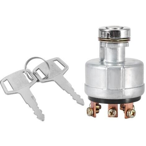 Interrupteur de démarrage à allumage pour Kobelco SK200‑3 SK200‑5 SK120‑5 avec outil de creusement de câbles à 6 bornes et 2 clés (1/5)